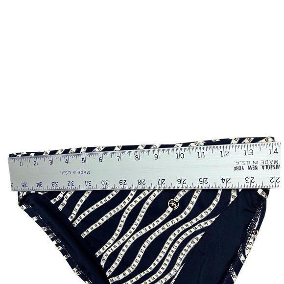 MICHAEL Michael Kors Bikini Bottom WMNS L High Leg - Diagonal Chain Belt Print - Picture 5 of 9